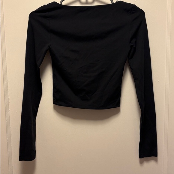 NWOT Babaton Contour Square Neck Long Sleeve Top Black, size Small - Picture 4 of 4
